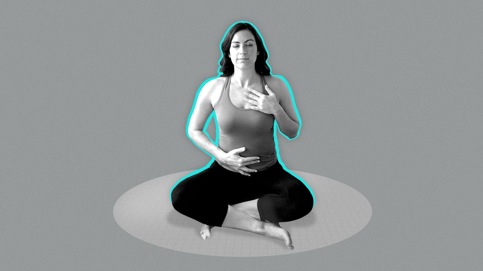 A person practicing breathing exercises for energy