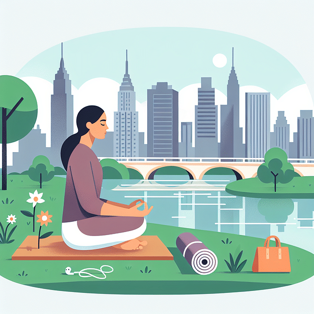 commuter reflecting after meditation