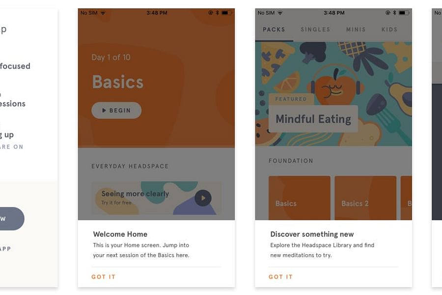 Headspace app interface