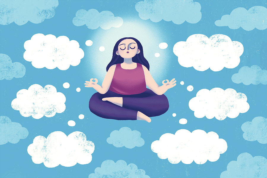 guided visualization meditation image