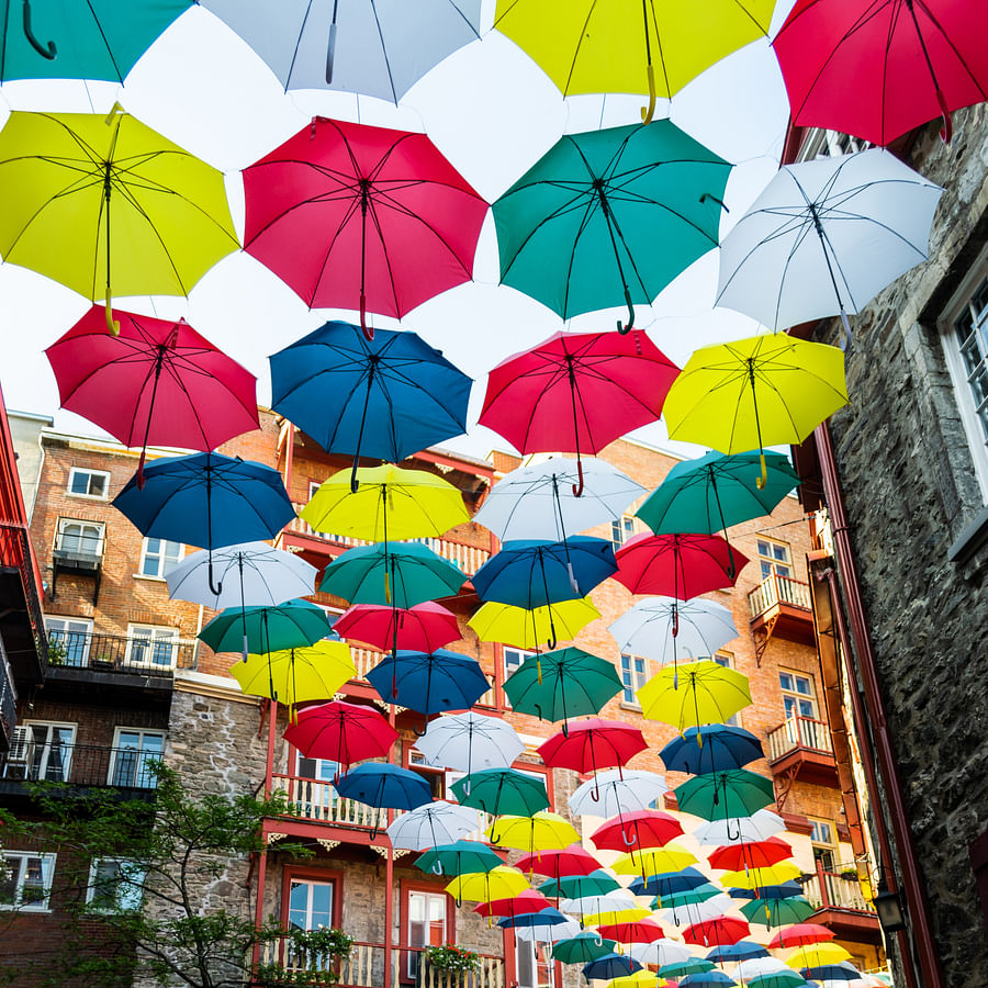 Person in peaceful meditation with the soothing sound of rain
